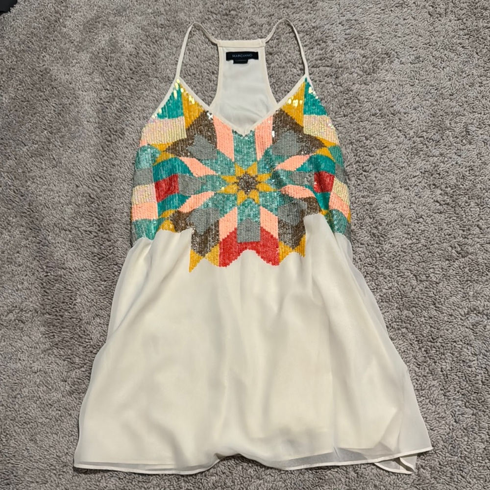Marciano Colorful Sequin Dress XS